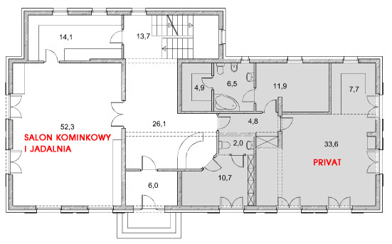 Hotel Jelenia Góra - rzut parteru